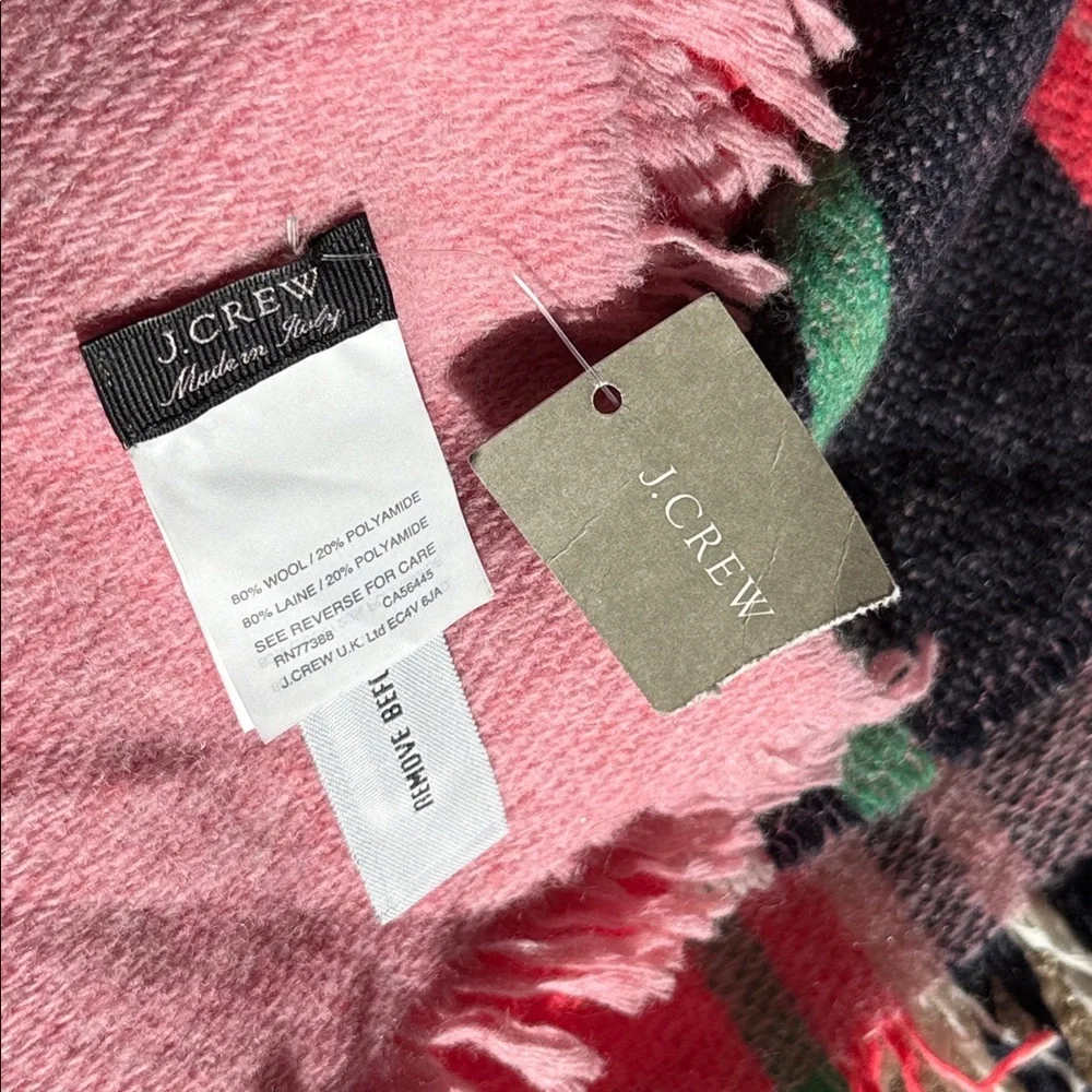 J. Crew Wool Blend Asbury Plaid Scarf‎